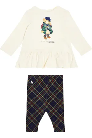 Ralph Lauren Bebé - set Polo Bear de top y leggings