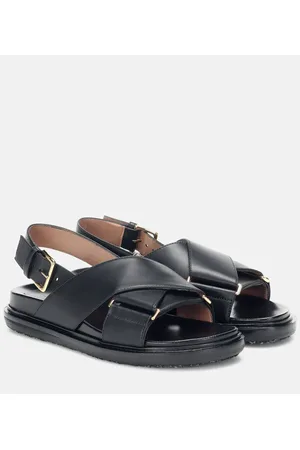 Marni Sandalias Fussbett de piel