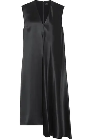 Joseph Vestido midi Carrol de satén de seda