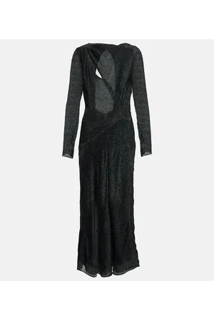 Isabel Marant Vestido midi Sabrina de mezcla de seda