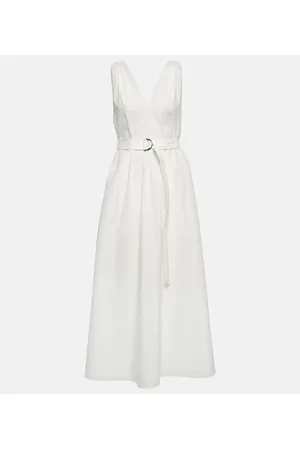 Brunello Cucinelli Vestido largo plisado