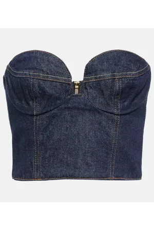 MAGDA BUTRYM Bustier en denim