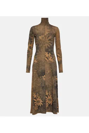 Maison Margiela Vestido midi floral