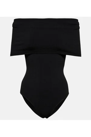 Alaïa Alaïa Body de punto de hombros descubiertos