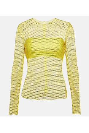 GIUSEPPE DI MORABITO Top de malla con cristales