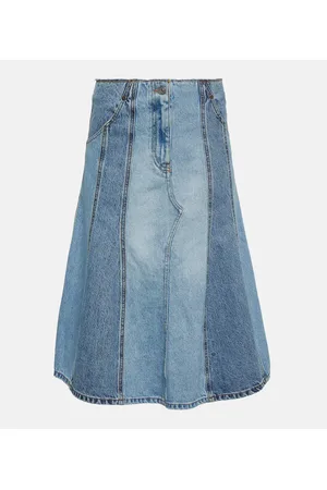 Victoria Beckham Falda midi en denim
