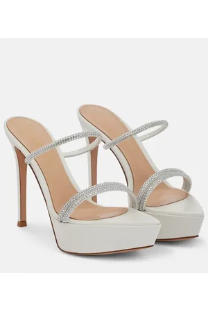Gianvito Rossi Sandalias con plataforma Cannes de piel