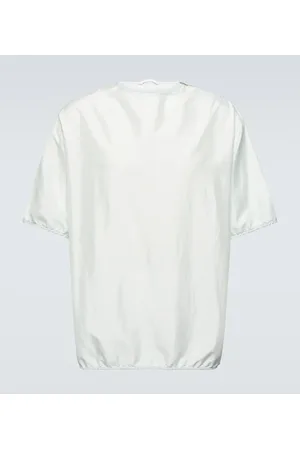 Jil Sander Camiseta en lona de seda y nylon
