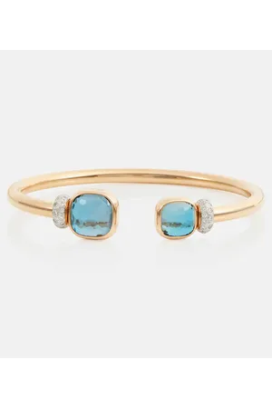 Pomellato Brazalete Nudo de oro rosa de 18 ct con topacio y diamante