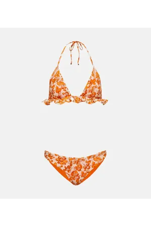 Etro Bikini estampado fruncido