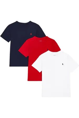 Ralph Lauren Set de 3 camisetas de jersey de algodón