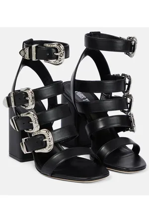 PARIS TEXAS Sandalias Tessa de piel con hebilla