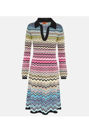 Missoni Vestido midi en mezcla de algodón