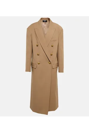 Balmain Abrigo de lana oversized