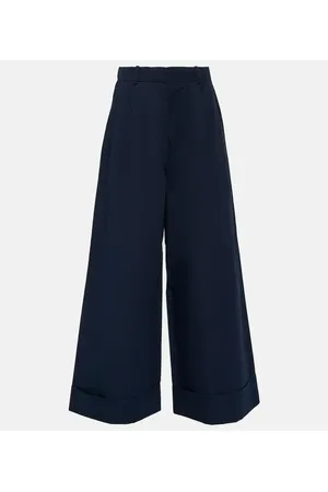 CO Pantalones anchos de seda y algodón