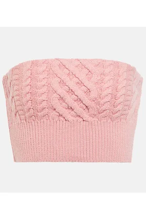 EMILIA WICKSTEAD Bustier Bimba de lana cropped