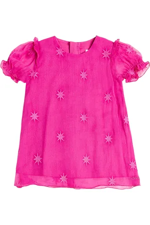 Chloé Chloé Kids Bebé - vestido de seda de manga corta