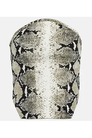 Khaite Top con estampado de serpiente