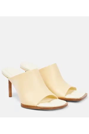 Jacquemus Mules Les Mules Carrés Ronds de piel