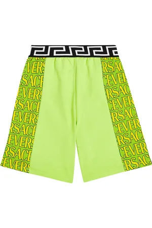 VERSACE Shorts de algodón con Versace Allover