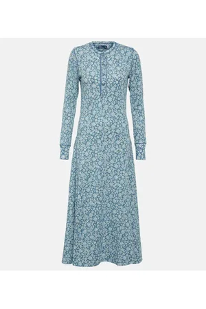 Ralph Lauren Vestido largo de algodón floral