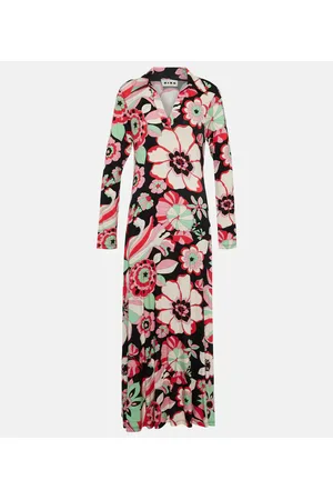 RIXO London Vestido midi Tillie de jersey floral