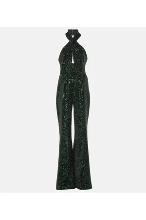 Elie saab Mono de pierna ancha con lentejuelas