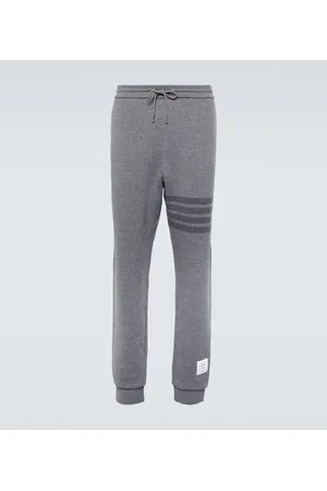 Thom Browne Pantalones de mezcla de lana con 4-Bar
