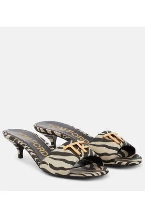 Tom Ford Sandalias con estampado de leopardo