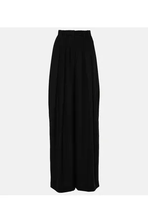 Monot Mônot Pantalones anchos de crepé plisados