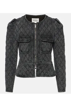 Marant Etoile Chaqueta Deliona en denim acolchada