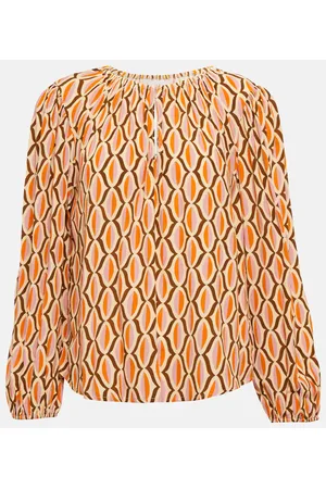 Velvet Blusa Laura de crepé estampada
