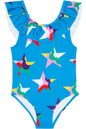 Stella McCartney Bañador estampado con volantes