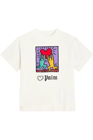 Palm Angels X Keith Haring camiseta de algodón
