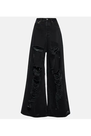 Vetements Jeans anchos desgastados