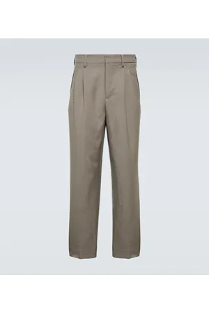 Ami Pantalones rectos de gabardina