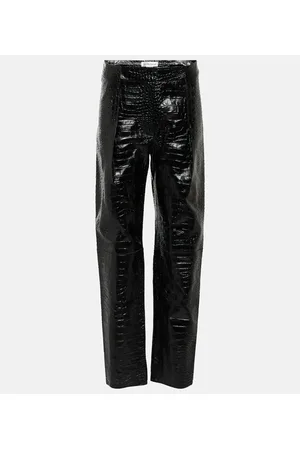 Victoria Beckham Leggings de piel de tiro alto