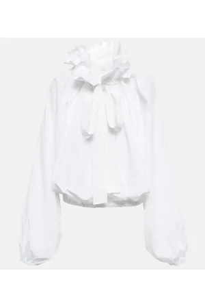 Patou Blusa de algodón con volantes