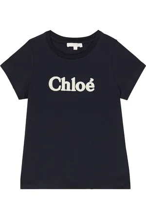 Chloé Chloé Kids Camiseta en jersey de algodón con logo