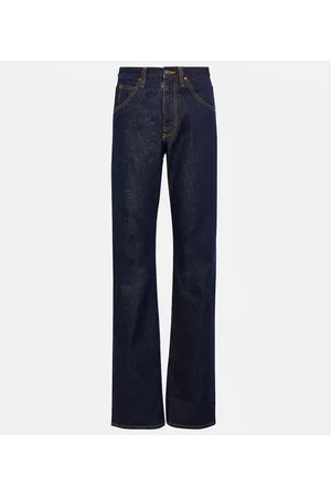 Maison Margiela Jeans rectos de tiro alto
