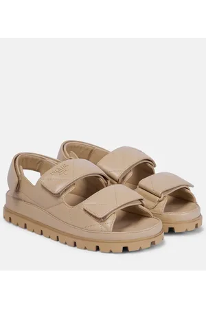 Prada Sandalias de piel acolchada