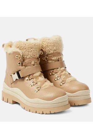 Bogner Botas Arosa de piel con borrego