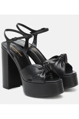 Saint Laurent Sandalias con plataforma Bianca 125 de piel