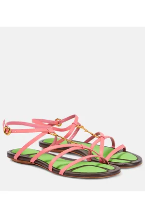 Jacquemus Sandalias de piel adornada