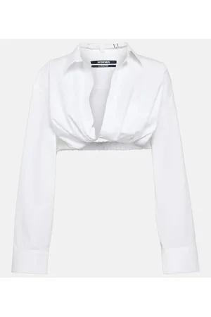 Jacquemus Crop top La Chemise Bahia de mezcla de algodón