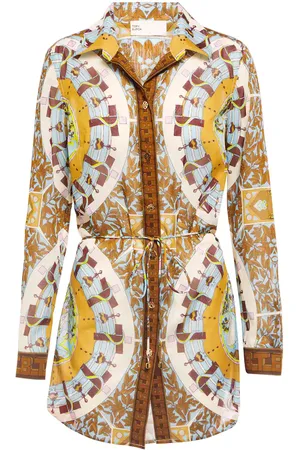 Tory Burch Top de algodón con cinturón
