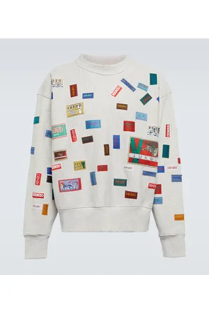 Kenzo Sudadera oversized de algodón estampada