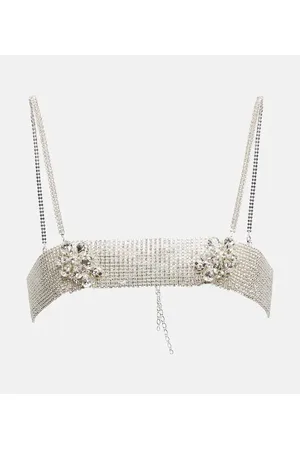 MAGDA BUTRYM Top bandeau con cristales