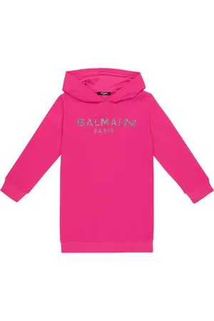 Balmain Vestido tipo sudadera de algodón