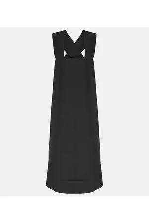 CO Vestido midi Border de faya de mezcla de lana